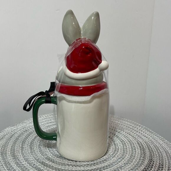 Rae Dunn Buggs Bunny Mug with Topper NWT - Picture 8 of 9